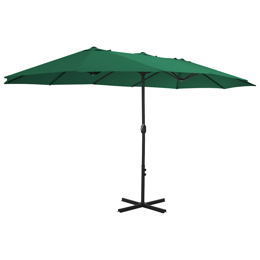 Garden Parasol Extra Large 460cm Black Patio Umbrella Aluminium sand anthracite