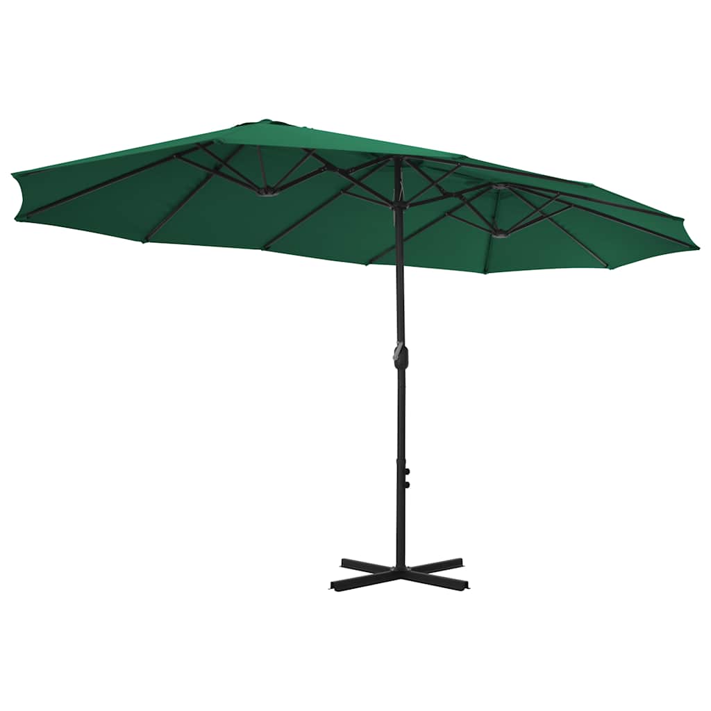Garden Parasol Extra Large 460cm Black Patio Umbrella Aluminium sand anthracite