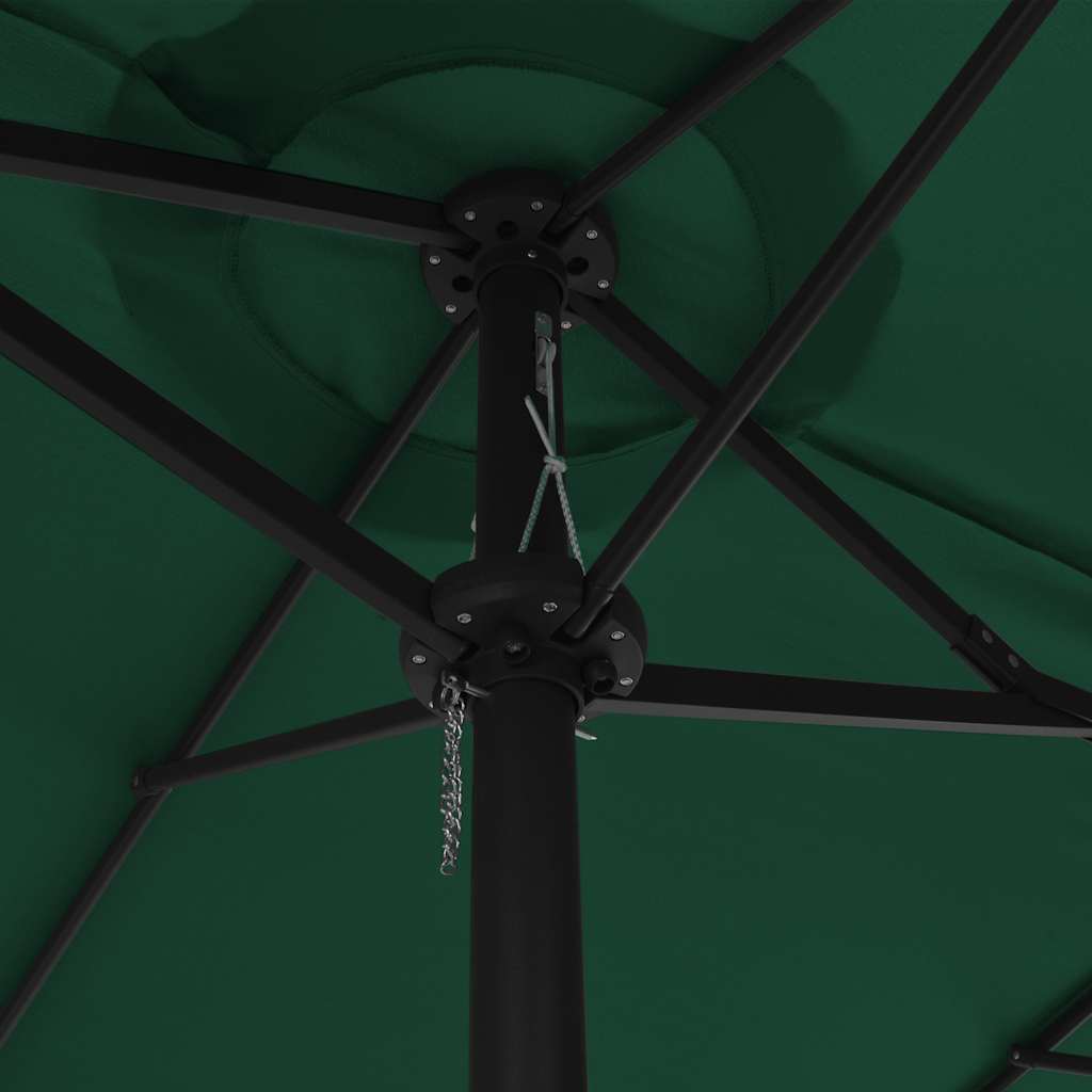 Garden Parasol Extra Large 460cm Black Patio Umbrella Aluminium sand anthracite