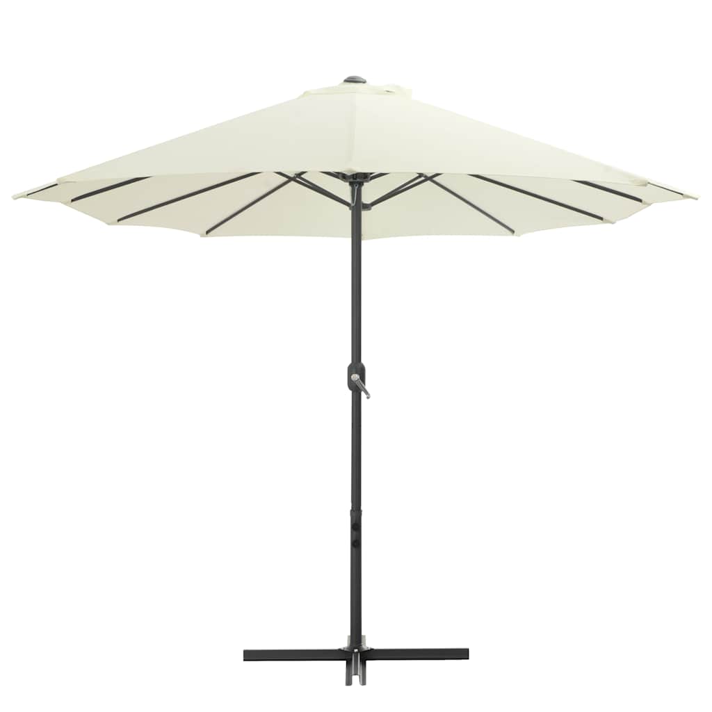 Garden Parasol Extra Large 460cm Black Patio Umbrella Aluminium sand anthracite