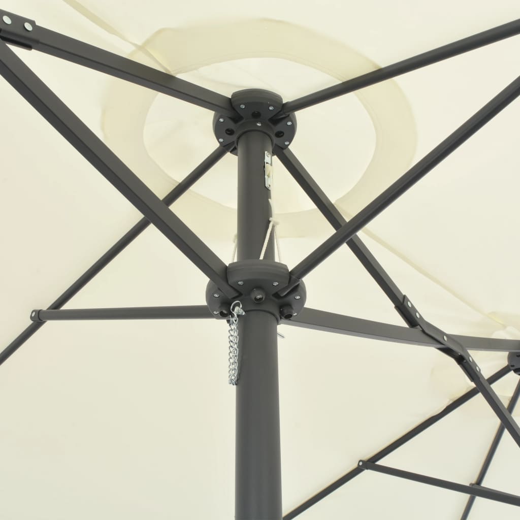 Garden Parasol With Aluminium Pole 460X270 Cm