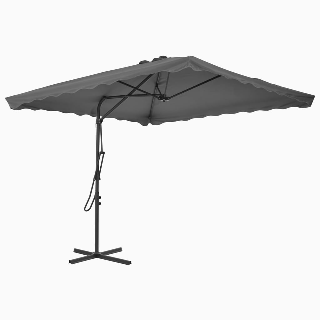 Garden Parasol With Steel Pole 250X250 Cm