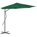 Garden Parasol With Steel Pole 300 Cm Green