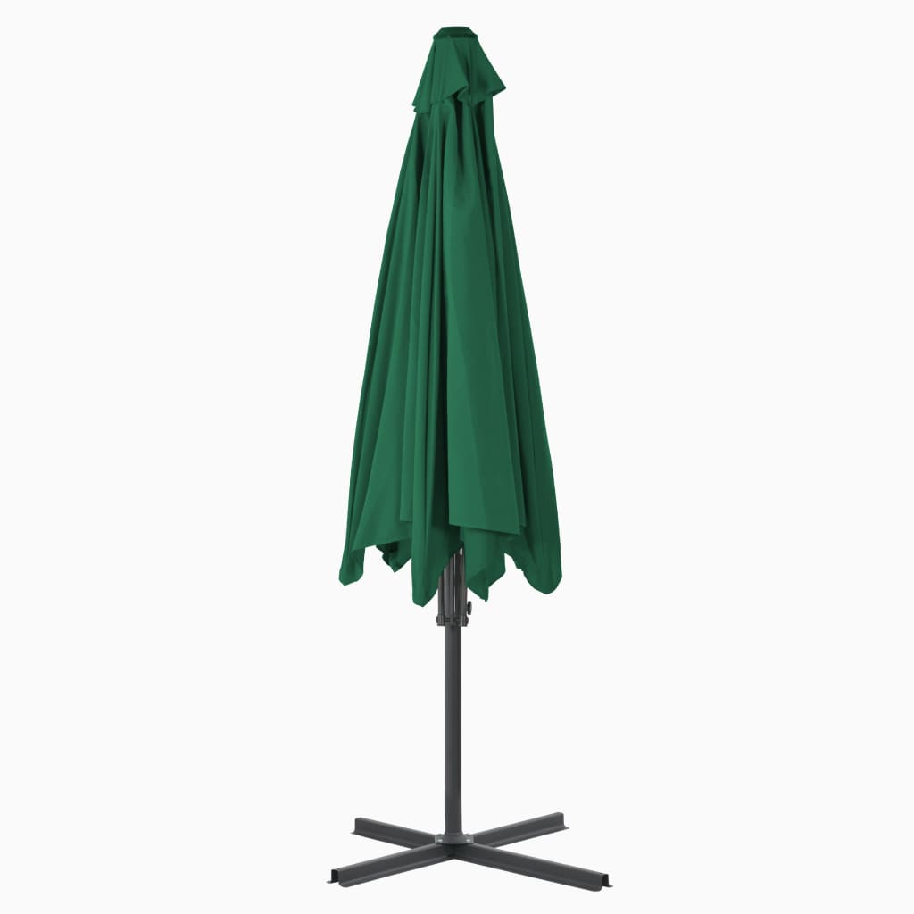 Garden Parasol With Steel Pole 300 Cm Green