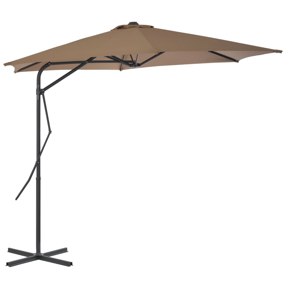 Garden Parasol With Steel Pole 300 Cm Green