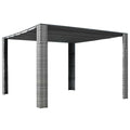 Gazebo With Roof Poly Rattan