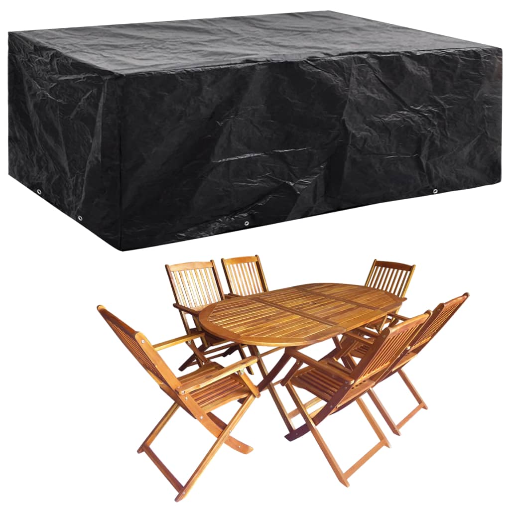Garden Furniture Cover 4 Person Poly Rattan Set 8 Eyelets 113 X 113Cm