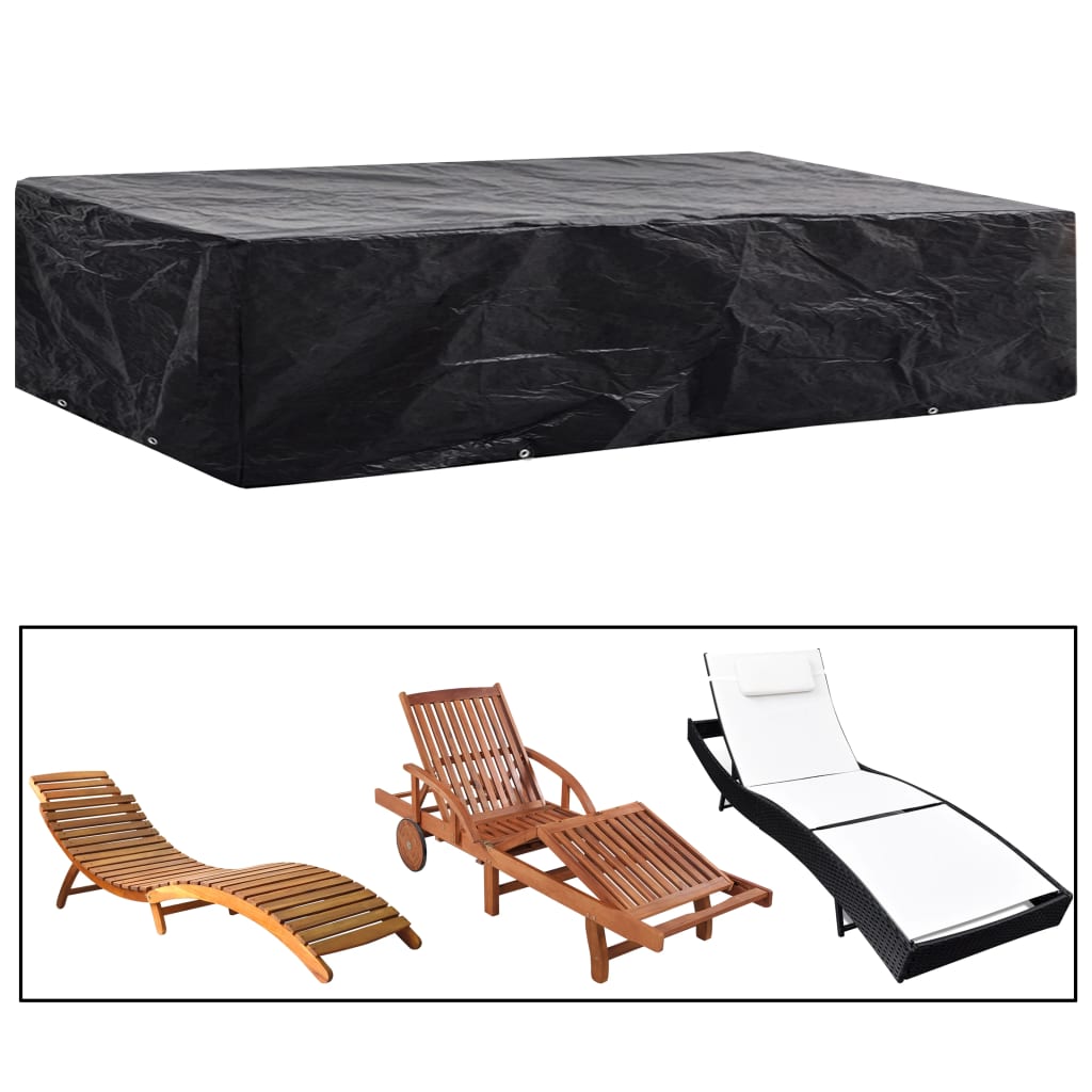 Garden Furniture Cover 4 Person Poly Rattan Set 8 Eyelets 113 X 113Cm