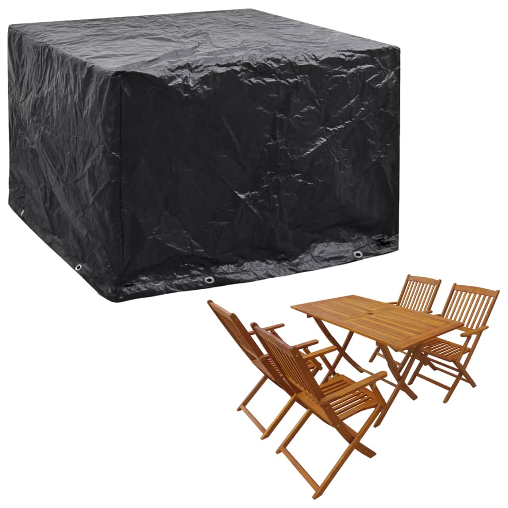 Garden Furniture Cover 4 Person Poly Rattan Set 8 Eyelets 113 X 113Cm