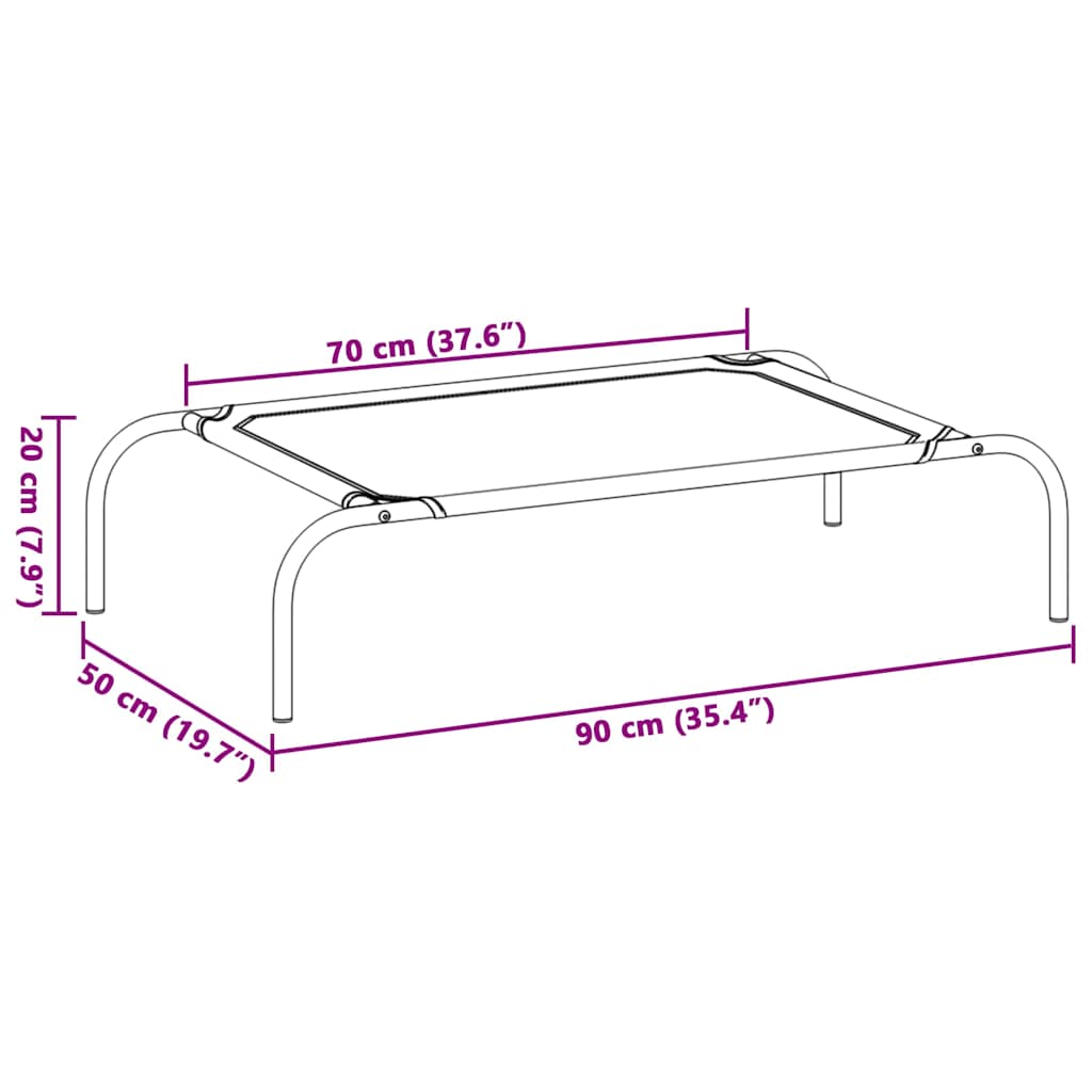 Dog Bed | | And Powder-Coated Steel | Small | Dog Bed