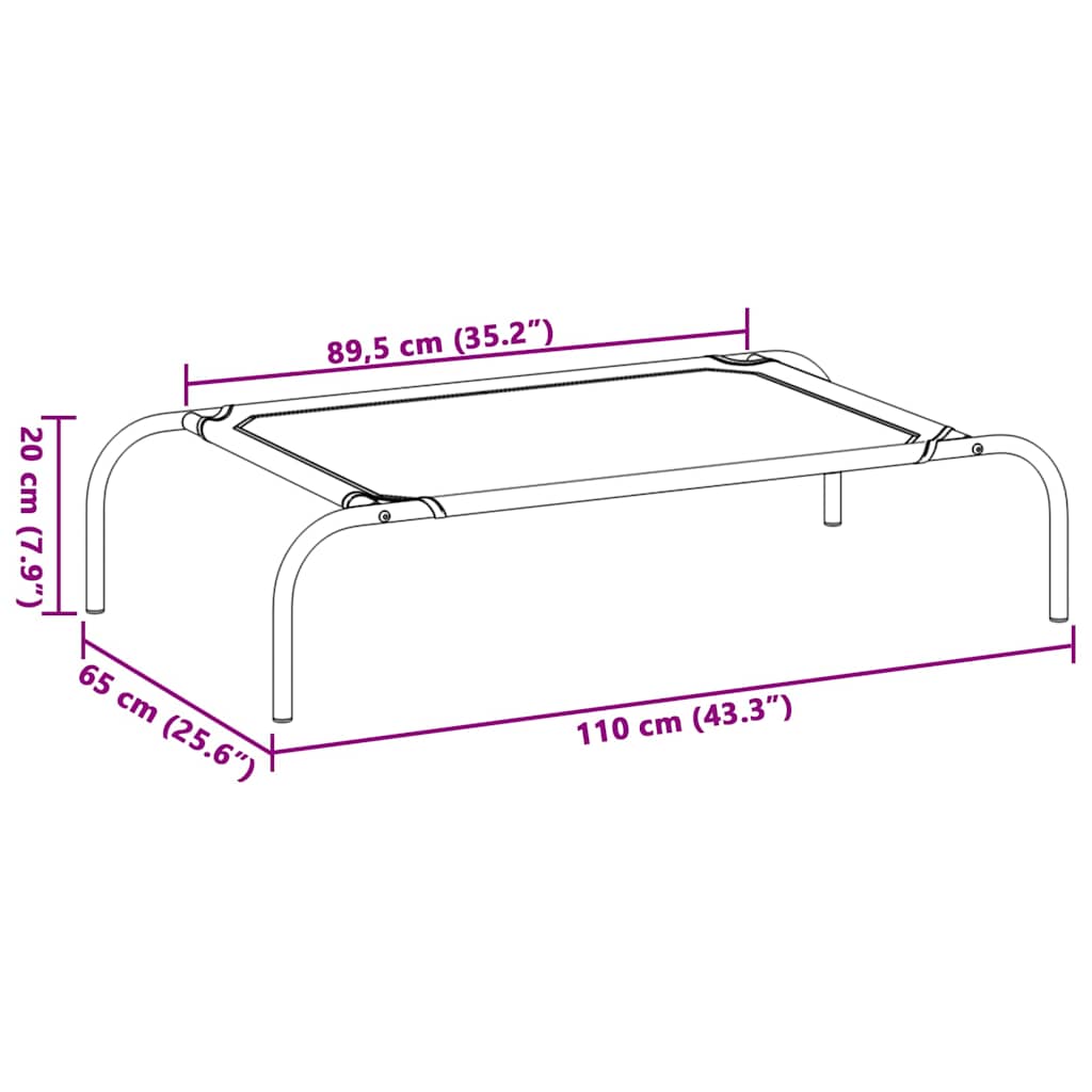 Elevated Dog Bed L