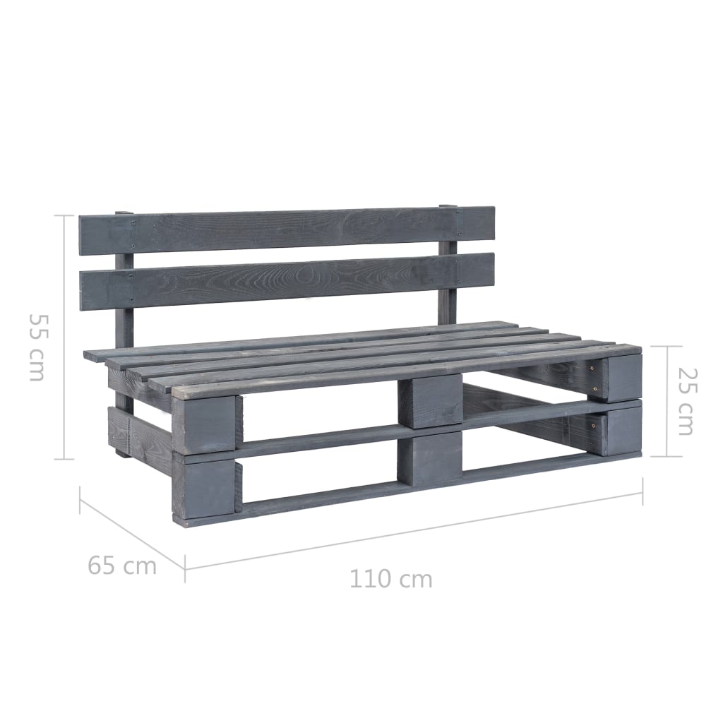 Garden Pallet Bench Wood