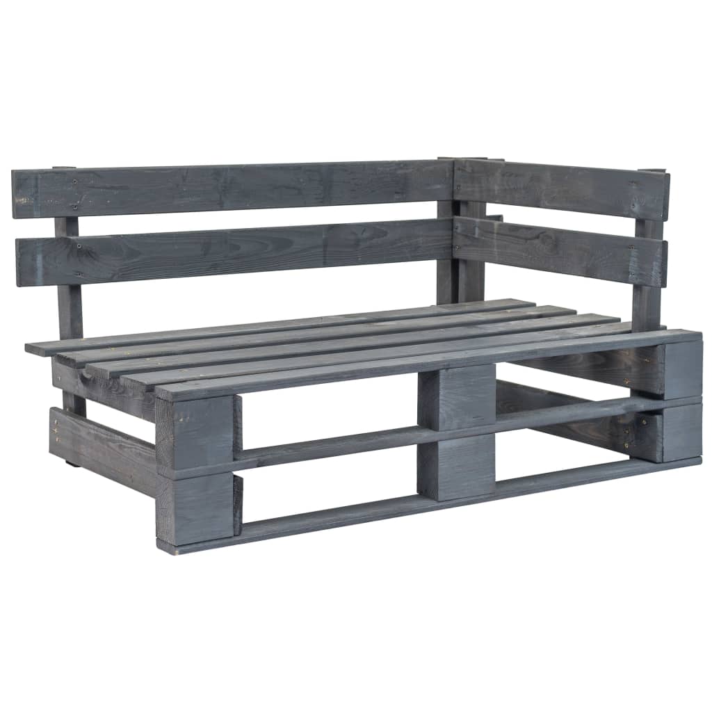 Garden Pallet Corner Bench Wood Honey