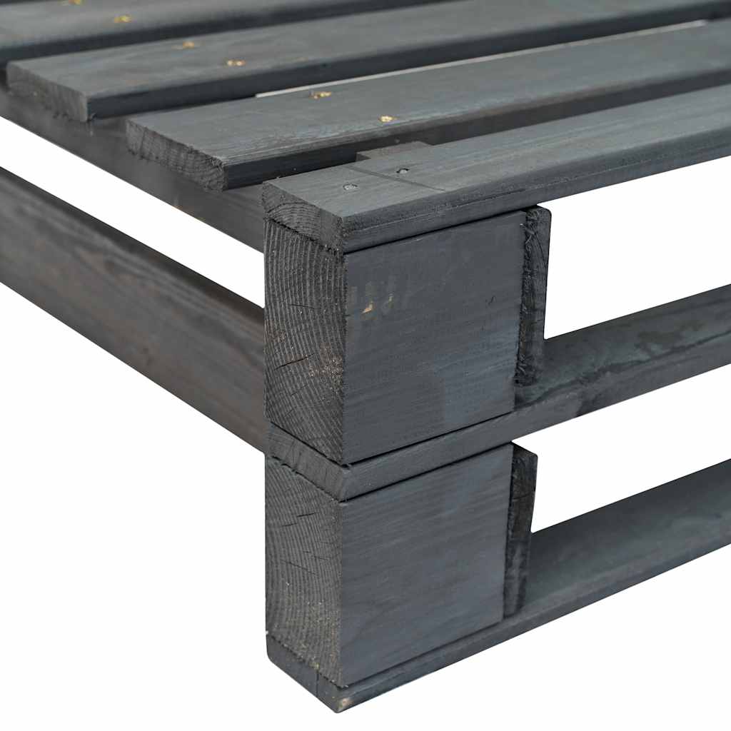 Outdoor Bench Garden Pallet Corner Honey Wood Patio Lounge Seating Furniture LED