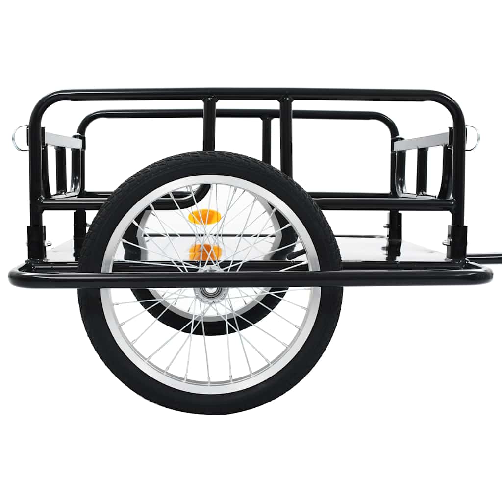Bike Trailer 130X73X48.5 Cm Steel Black
