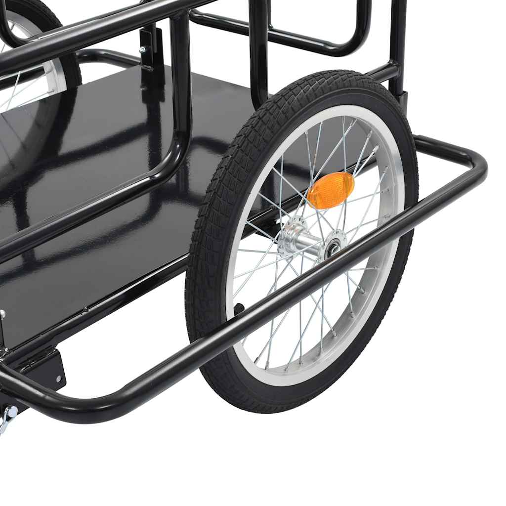 Bike Trailer 130X73X48.5 Cm Steel Black