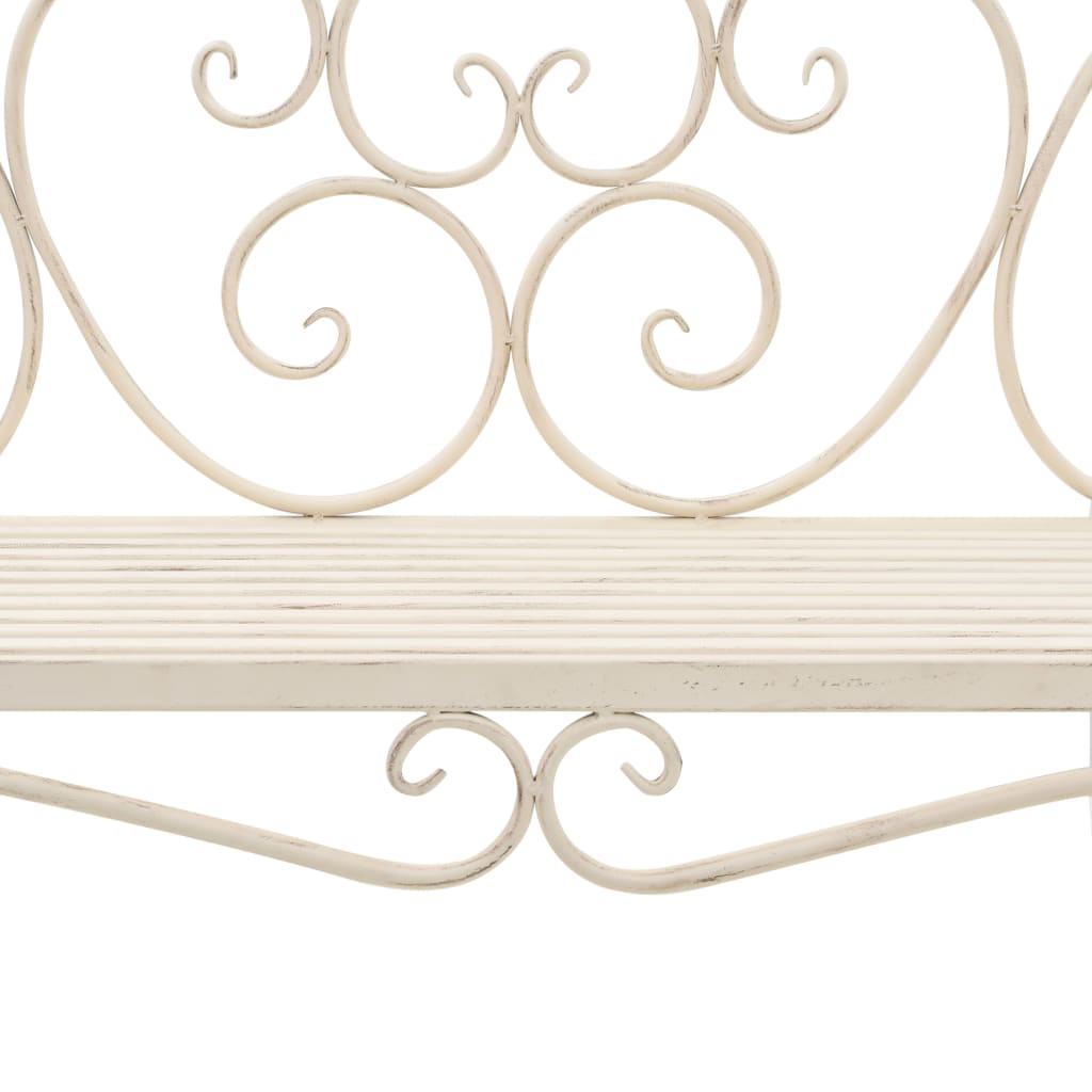 Garden Bench 132 Cm Metal Antique