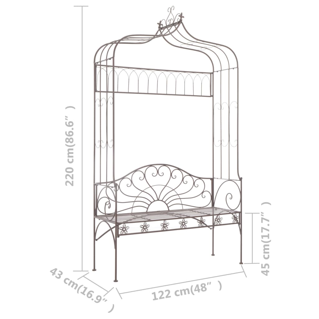 Garden Bench Iron Antique
