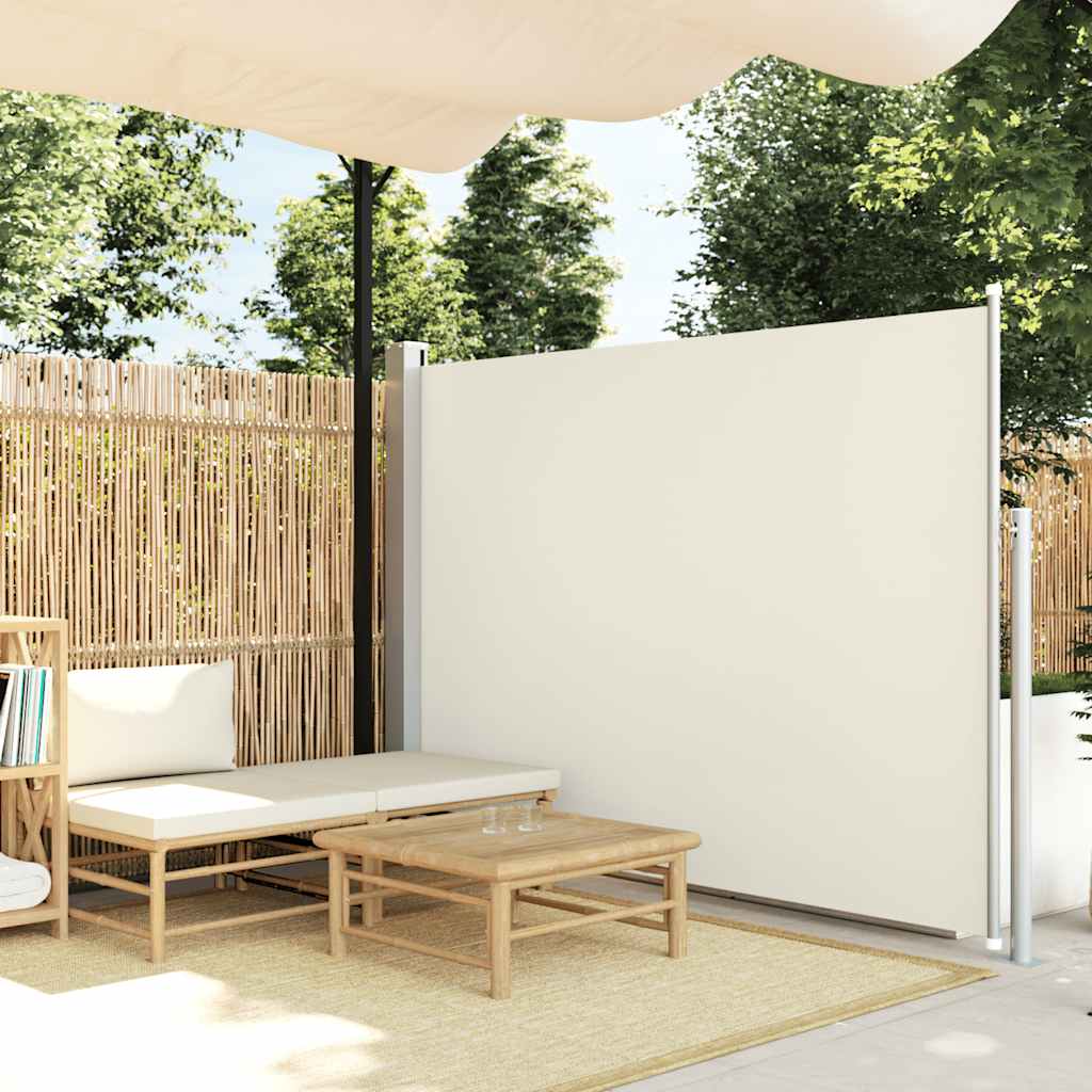Side Awning | Fabric + Grey Steel Cover