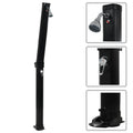 Pool & Spa Accessories Foldable Solar Shower Black 214 Cm 23 L UV-resistant PVC