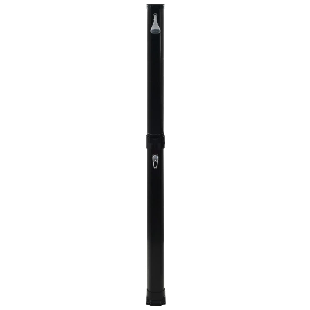 Pool & Spa Accessories Foldable Solar Shower Black 214 Cm 23 L UV-resistant PVC