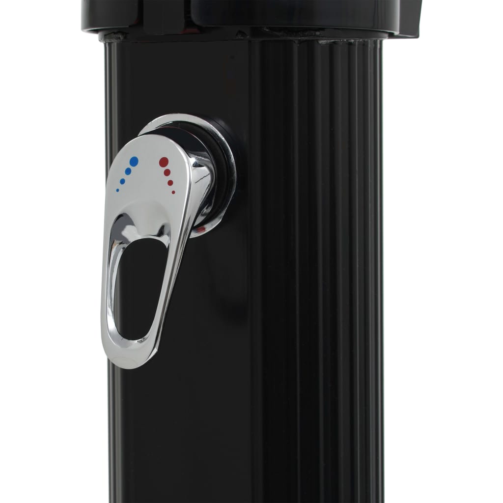 Pool & Spa Accessories Foldable Solar Shower Black 214 Cm 23 L UV-resistant PVC