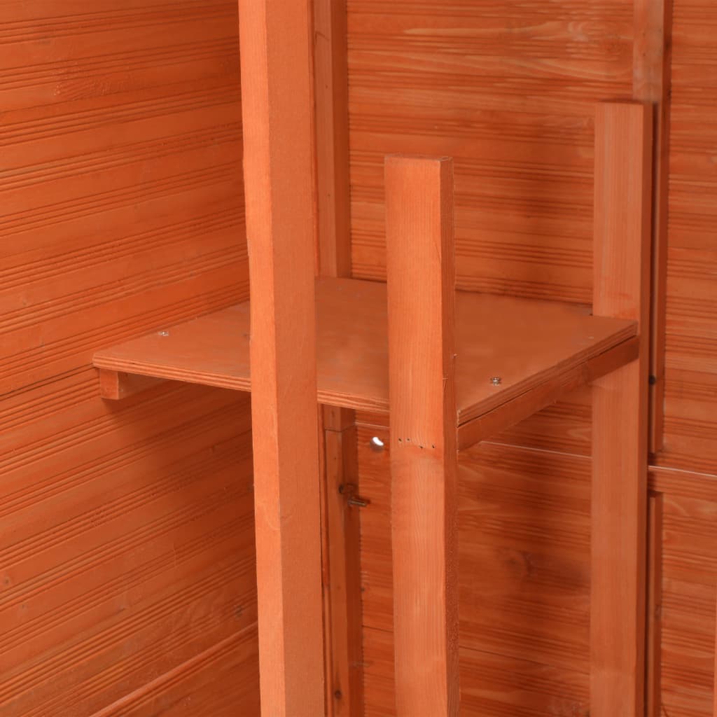 Garden Storage Shed 71X60X213 Cm Wood