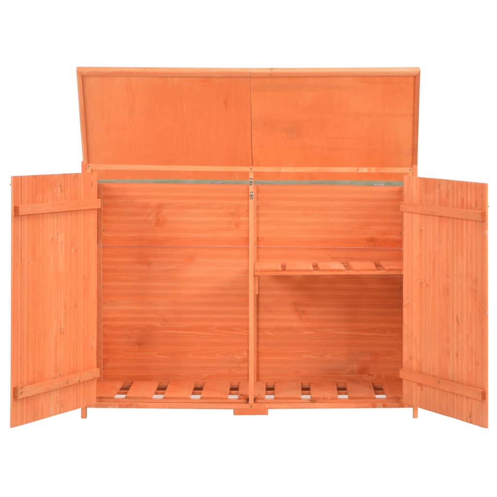 Garden Storage Shed 128X42X91 Cm Wood