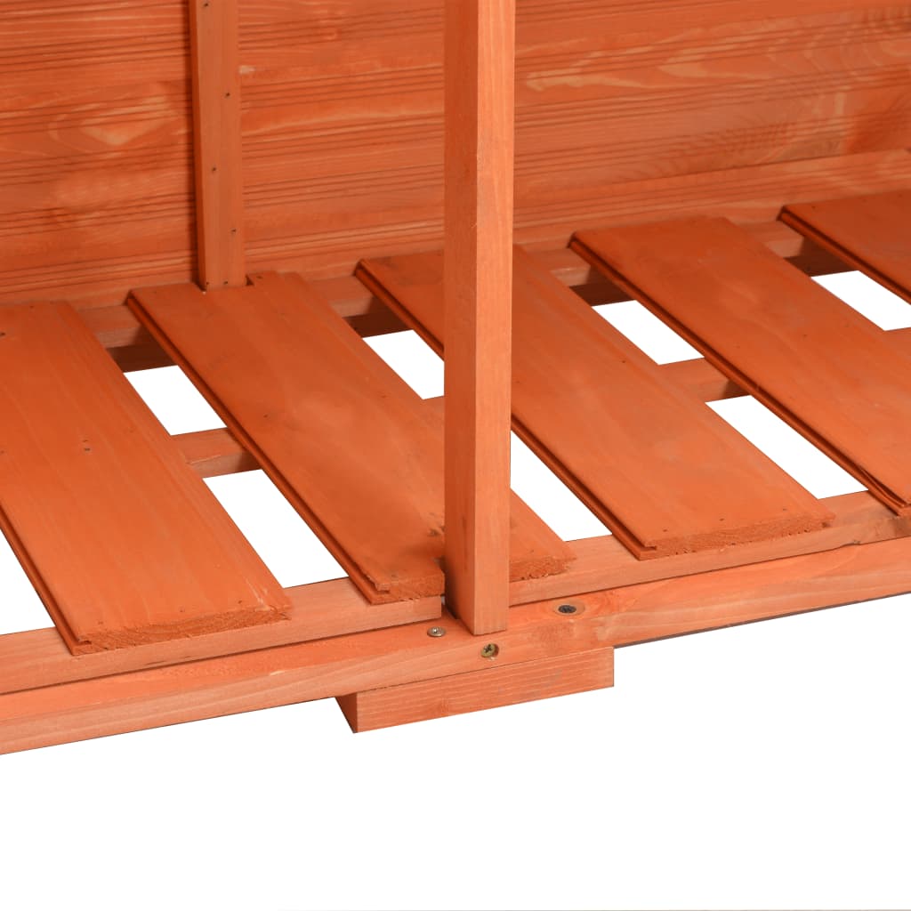 Garden Storage Shed 128X42X91 Cm Wood