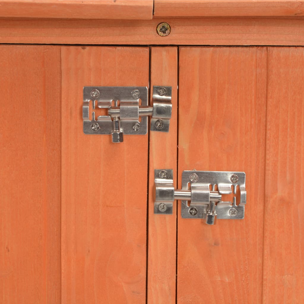 Garden Storage Shed 128X42X91 Cm Wood