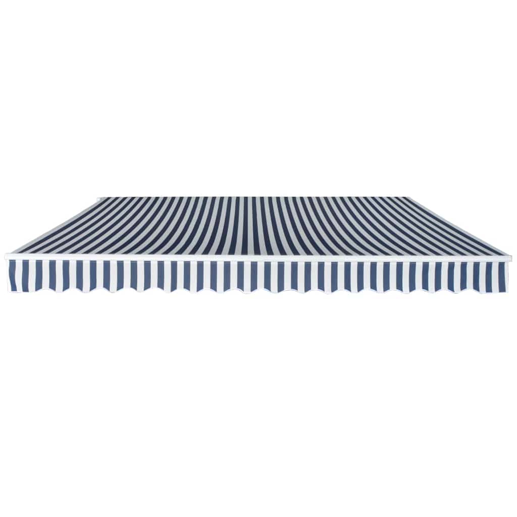 Awning Folding Manual Operated Blue/White Blue and white yellow and white Cream