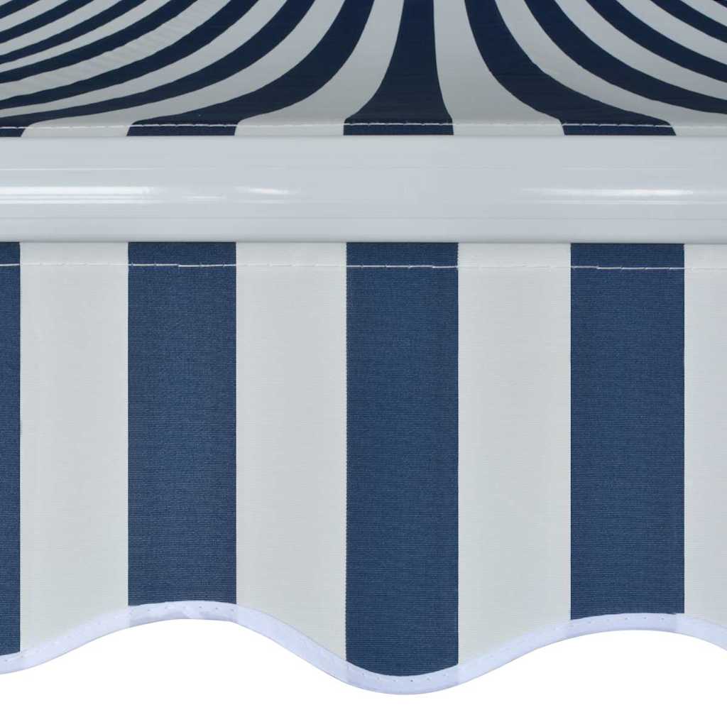 Awning Folding Manual Operated Blue/White Blue and white yellow and white Cream