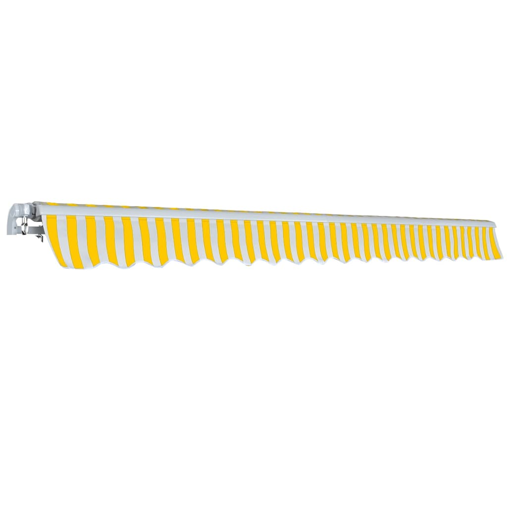Awning Folding Manual Operated Blue/White Blue And White Yellow And White Cream