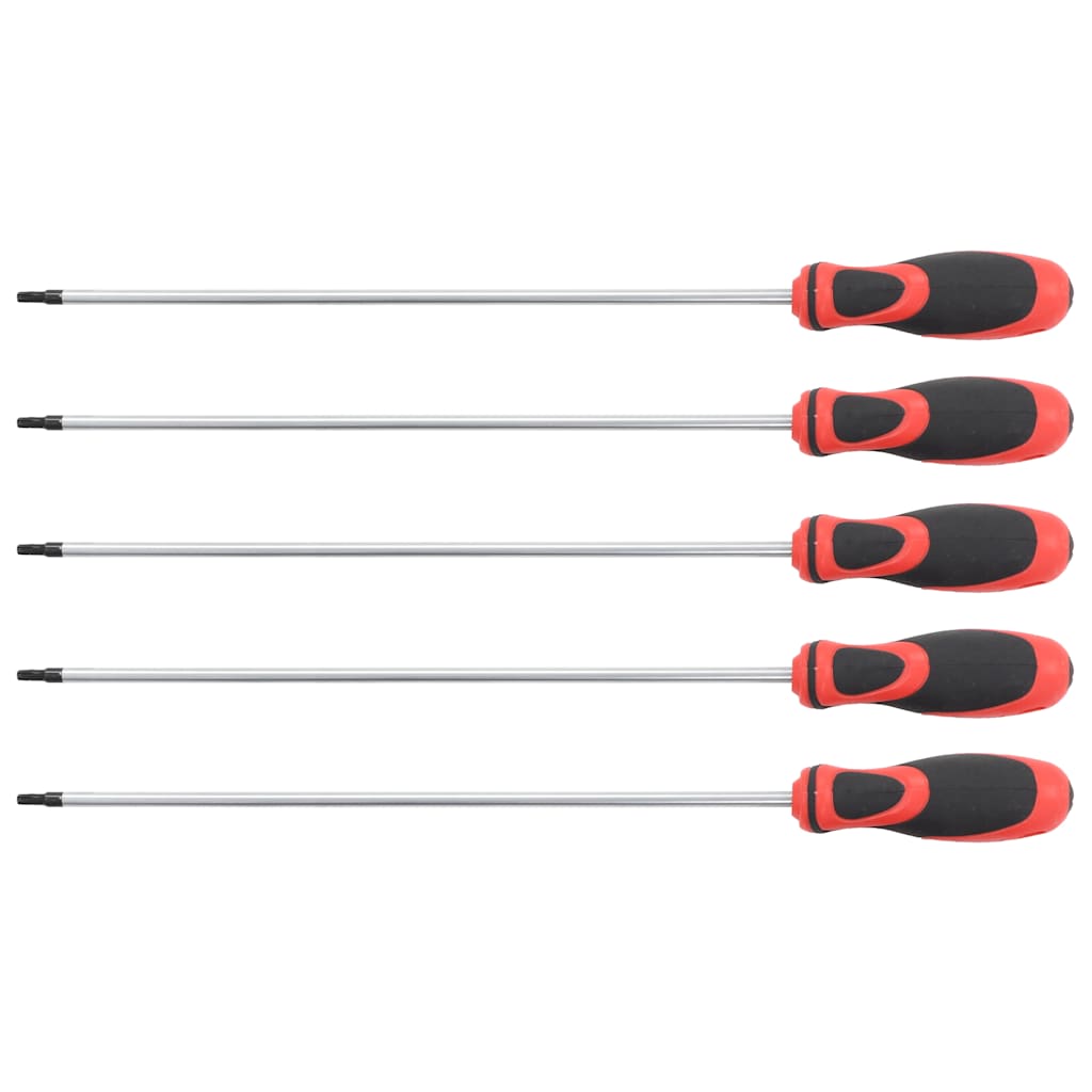 Screwdrivers Torx Screwdriver Set 5 Piece Extra Long 300mm Mechanics Repair Tool