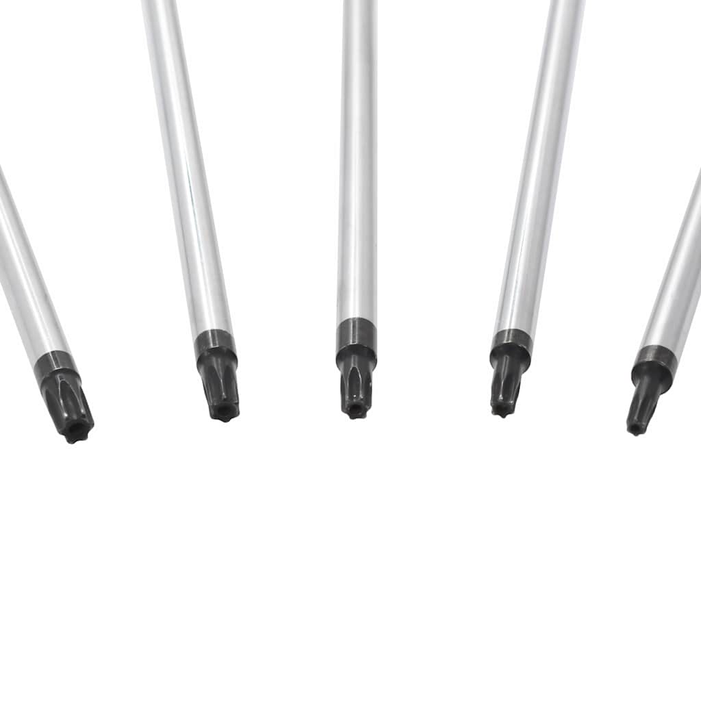Screwdrivers Torx Screwdriver Set 5 Piece Extra Long 300mm Mechanics Repair Tool