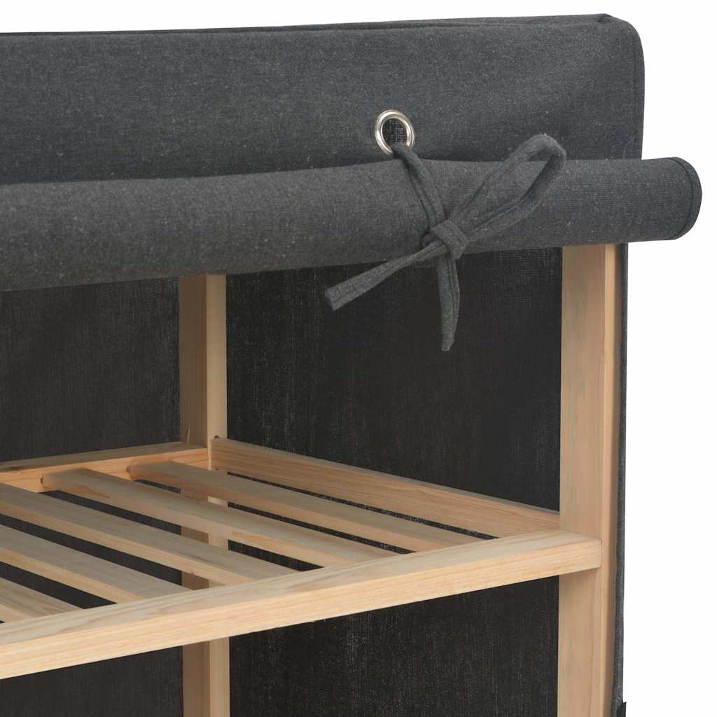 Wardrobe 135X40X170 Cm Fabric white grey Fabric and solid fir wood frame 135 cm