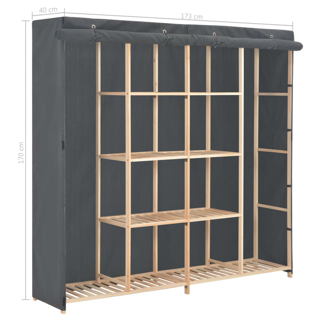 Wardrobe 173X40X170 Cm Fabric
