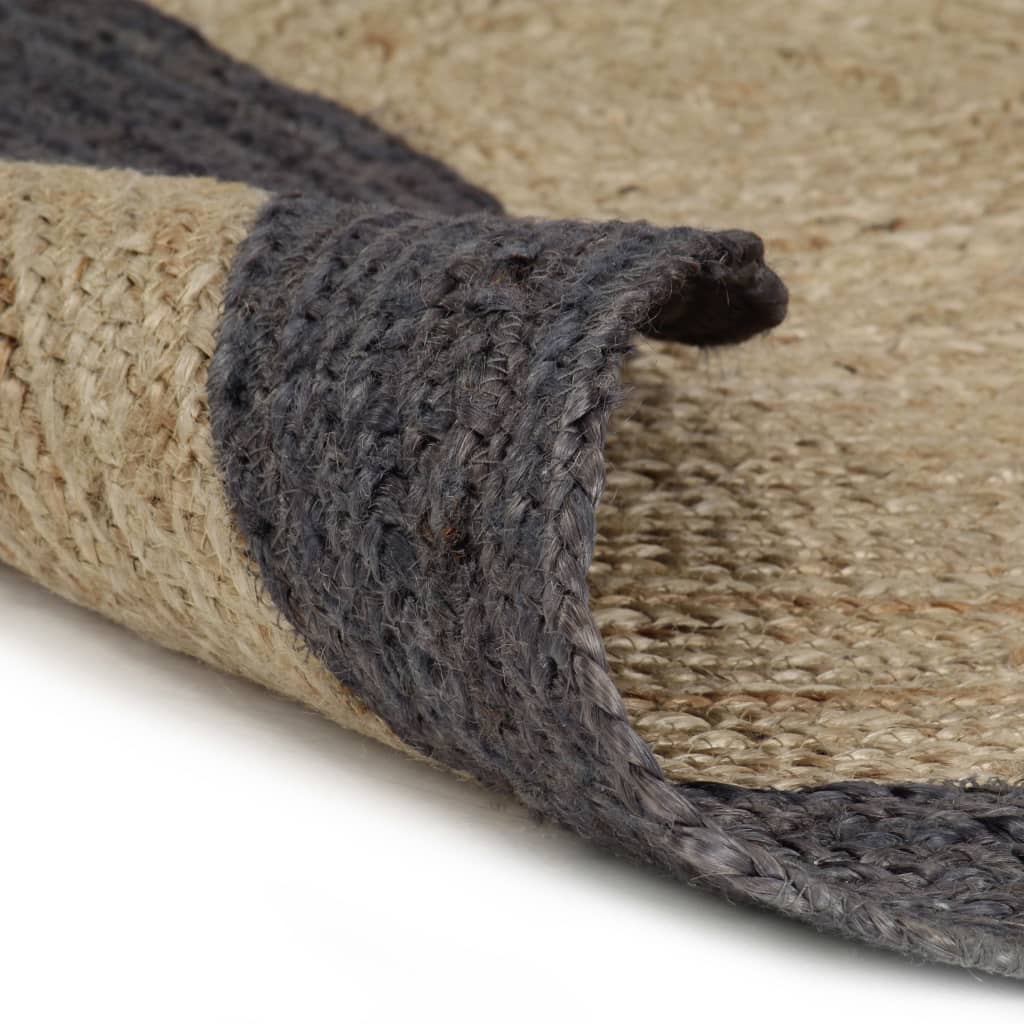 Handmade Rug Jute With Border