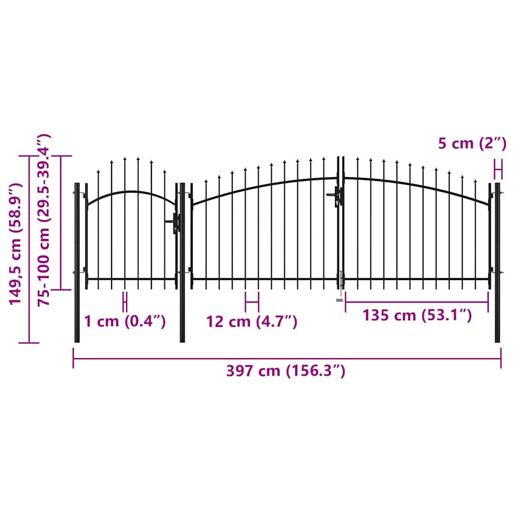 Garden Gate Woerden Steel 1X4 M