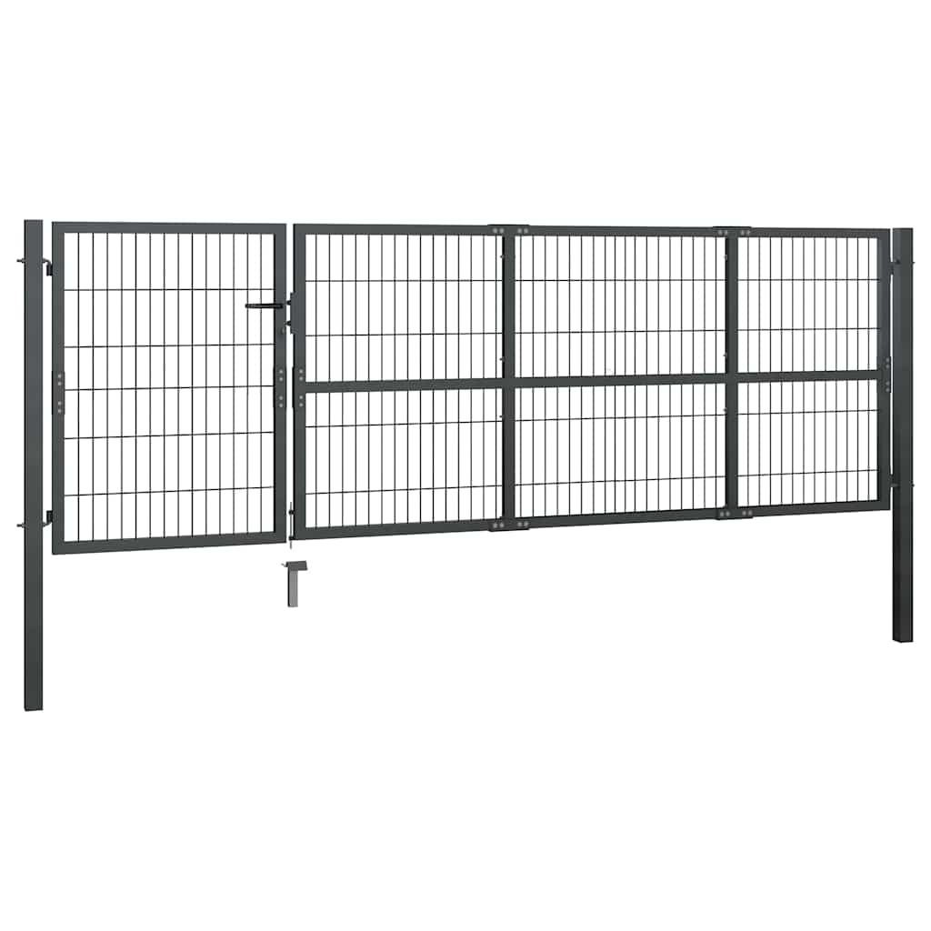 Garden Fence Gate With Posts Steel