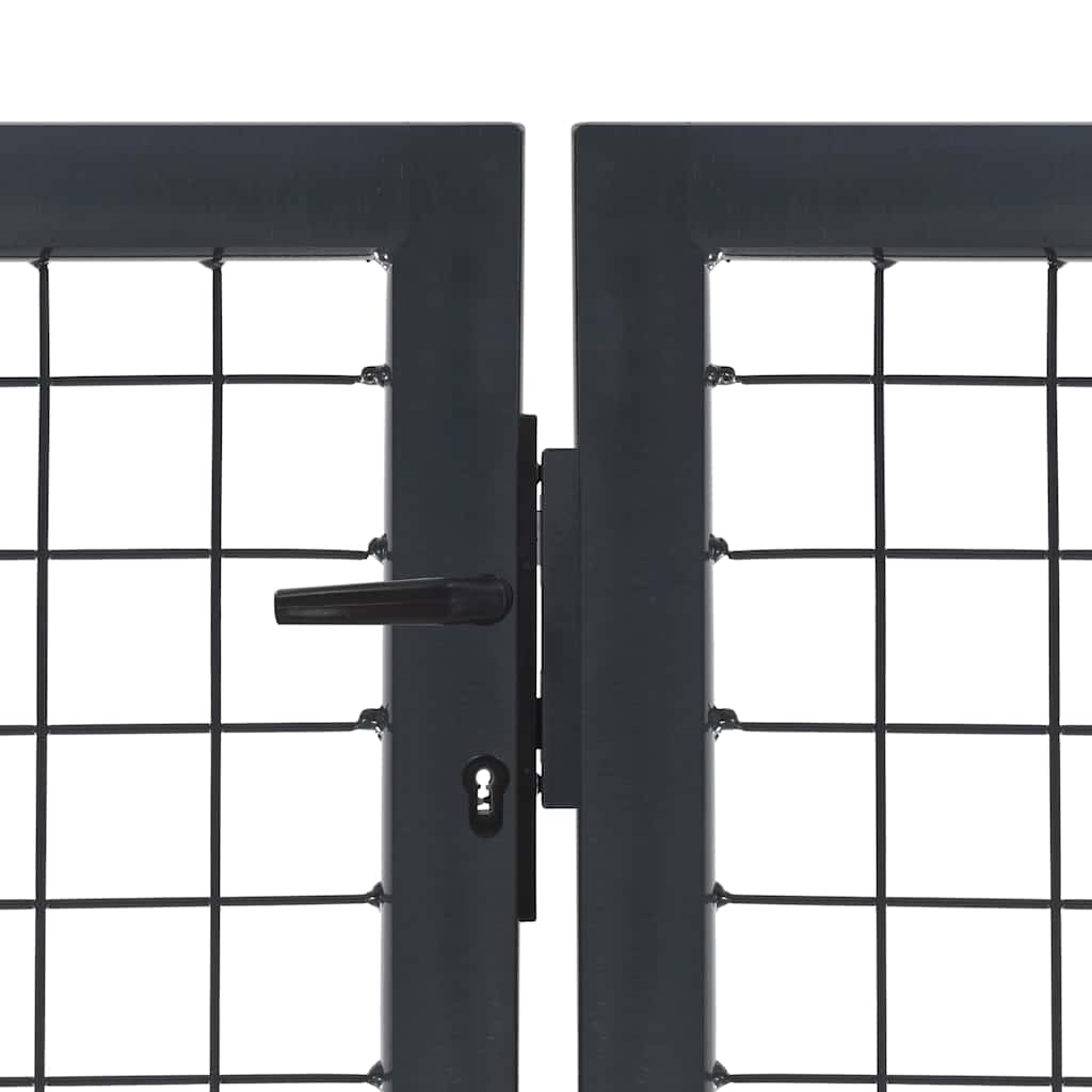 Garden Fence Gate With Posts Steel