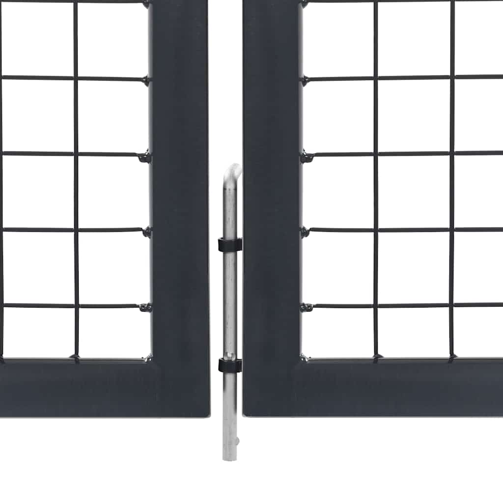 Garden Fence Gate With Posts Steel