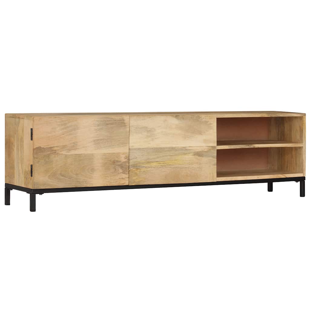 Media Storage Cabinet Cabinets Brown Solid Mango Wood 110 x 30 x 40 cm 110 cm