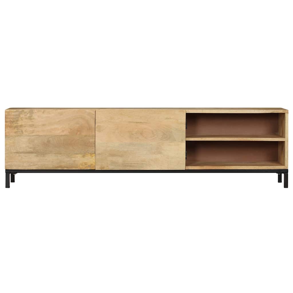 Media Storage Cabinet Cabinets Brown Solid Mango Wood 110 x 30 x 40 cm 110 cm