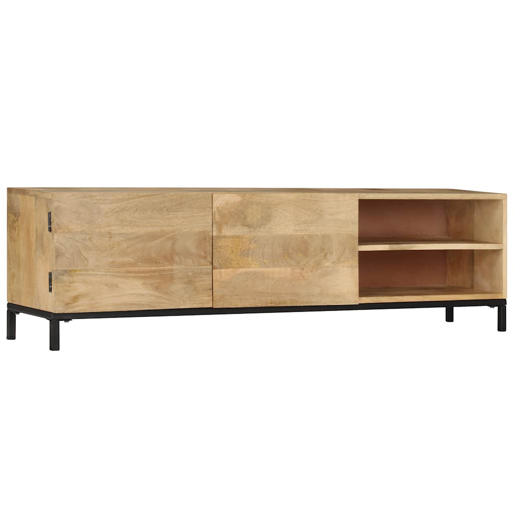 Media Storage Cabinet Cabinets Brown Solid Mango Wood 110 x 30 x 40 cm 110 cm