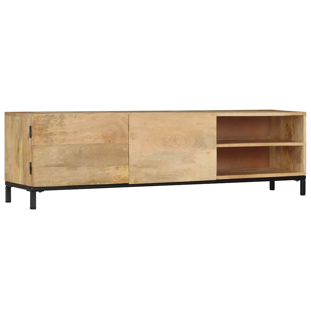 Media Storage Cabinet Cabinets Brown Solid Mango Wood 110 x 30 x 40 cm 110 cm
