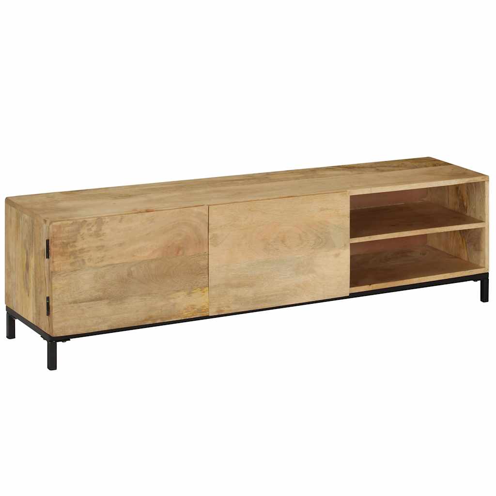 Media Storage Cabinet Cabinets Brown Solid Mango Wood 110 x 30 x 40 cm 110 cm