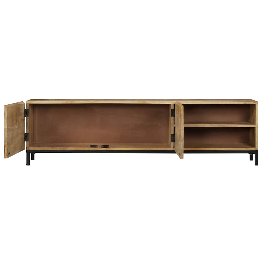 Media Storage Cabinet Cabinets Brown Solid Mango Wood 110 x 30 x 40 cm 110 cm
