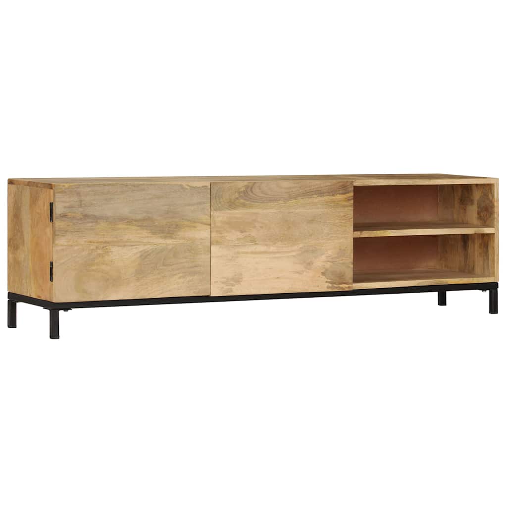 Media Storage Cabinet Cabinets Brown Solid Mango Wood 110 x 30 x 40 cm 110 cm