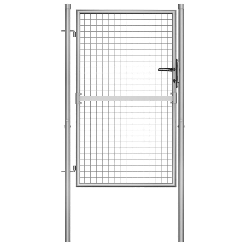 Garden Gate Galvanised Steel Silver